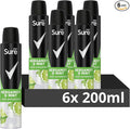 Sure Men Bergamot & Mint Deodorant Body Spray Antiperspirant with an energising scent and 48 hour sweat and odour protection 200 ml