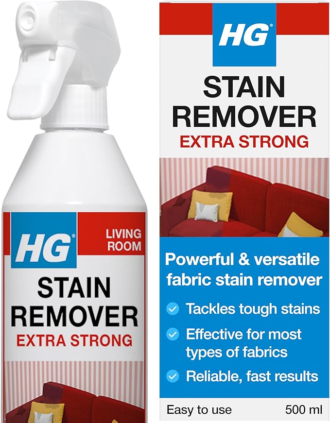 HG Stain Remover Extra Strong, Carpet & Upholstery Cleaner with Oxygen – 500ml