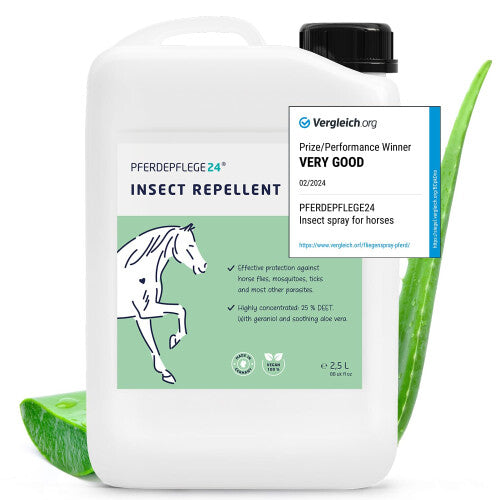 PFERDEPFLEGE24 DEET Horse Fly Spray & Insect Repellent Spray Refill for Immediate & Long-lasting Protection - Highly Concentrated Fly Spray for Horses