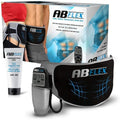ABFLEX Ab Toning Belt for Slender Toned Stomach Muscles, Remote for Quick and Easy Adjustments, 99 Intensity Levels and 10 Workouts for Fast Results