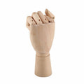 Wood Hand 10" Left Hand Mannequin Jointed Articulated Flexible Finger
