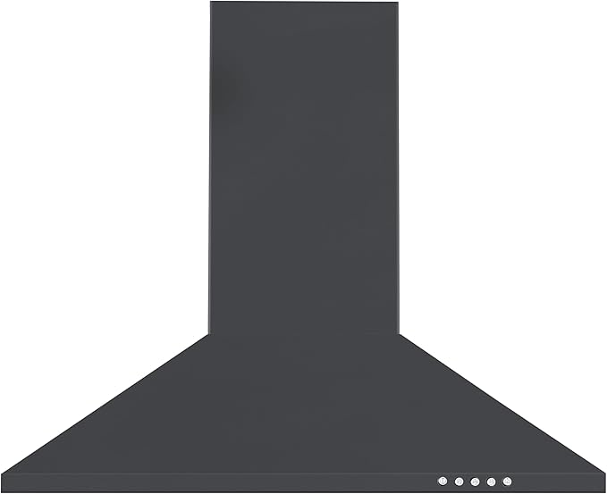 Cookology CCHIM60 60cm Chimney Cooker Hood - Push Button Controls - Bright LED Lighting - 323.7 m³/h Extraction - Class A Lighting Efficiency - Adjustable Height - Easy-Clean Filters - Black[Energy Class B]