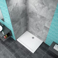 (900x700mm) 30mm Slimline Tray Square/Rectangle + Waste Trap