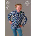 King Cole Magnum Knitting Pattern 3590 Kids 22 - 30 Inches Cardigans, Sweaters