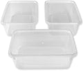 We Can Source It Ltd – Plastic Food Containers 500ml with Lids – Microwave & Freezer Safe Takeaway Meal Prep Boxes – Reusable, Stackable & Leakproof Storage for Hot and Cold Foods - Pack of 50