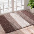 Homaxy Door Mats Indoor, Machine Washable Soft Doormats, Dirt Trapper Super Absorbent Entrance Rug, Non-slip Floor Mats For Inside, Front Back Door, Pets and Dogs (50 X 80 cm, Brown)