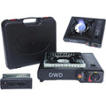 DWDÂ® Premium Camping Gas Stove 2.5KW with Windshield & Carry Case