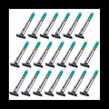 20-Pack Tyre Tread Depth Gauges - Color-Coded Readouts, Pocket Clip, Reusable Metal Gauge for Accurate Measurements