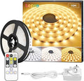 Lepro 10M LED Strip Lights with Remote and Plug, Warm White to Cool Daylight, Whiteness and Brightness Adjustable, Stick-on LED Tape for Mirror, Bed, Stair, Cabinet and More[Energy Class G]