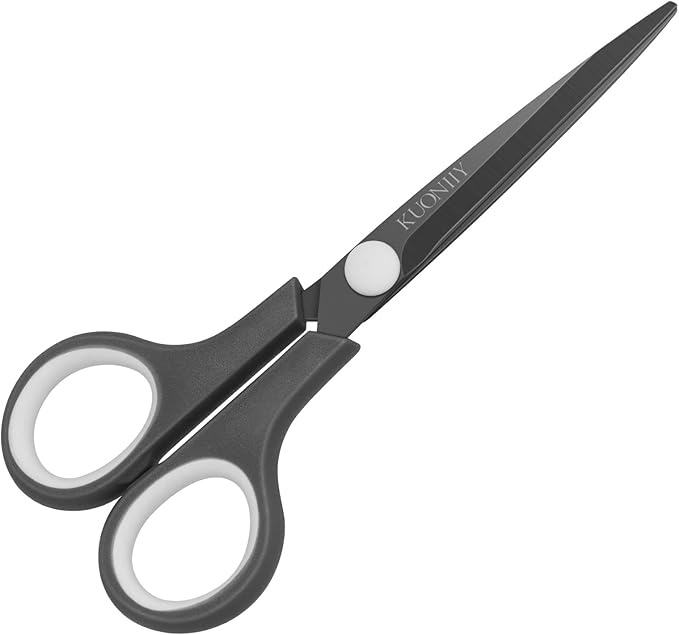 Scissors Ultra Sharp Titanium Coating Blades Soft Comfort-Grip Handles Multi-Purpose Scissors, 6 Inch