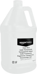 Amazon Basics All Purpose Washable School Clear Liquid Glue – Great for Making Slime, 3.8 litre Bottle
