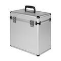 (Silver) 12" LP Vinyl Record Album DJ Carry Storage Cases
