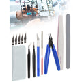 Model Making Tools Kit for Plastic Model Kits, Mellbree 14PCS Model Tools Kit Basic Tools Craft Set Hobby Building Tools Kit for Gundam Car Model