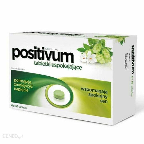 POSITIVUM - 180 Tabs - calming the body's natural support in case of nervous tension or irritability