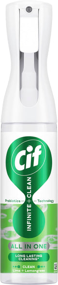 Cif Infinite Clean Lime & Lemongrass All in One Cleaner cleaning spray with probiotics technology for a long-lasting clean* 280 ml