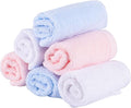 6 Pack Cotton Face Cloth, 20x20cm Flannel Face Cloths Facial Cleaning Cloth Washcloth Face Removing Towel Makeup Remover Wipes Face Flannels Muslin Cloths for Beauty Routine