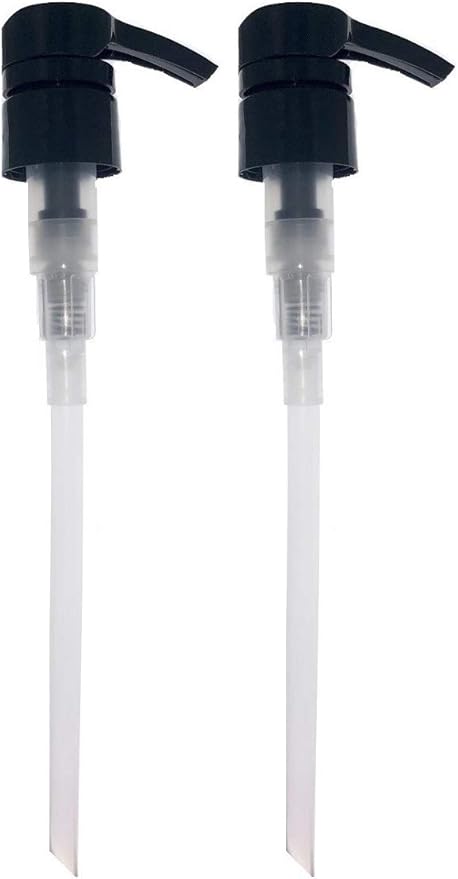 Universal Pump Dispenser Pack of 2, Fits Most popular Shampoo, Conditioner size, 1 Litre, 1000ml, 750ml, 500ml (Black)
