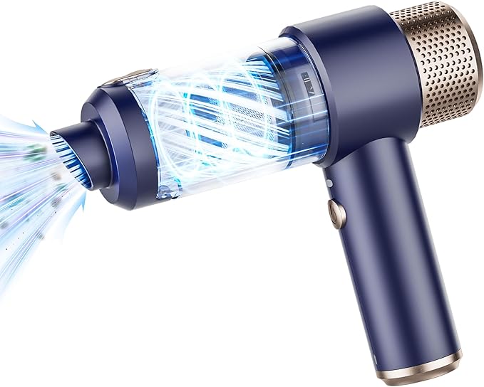 Handheld Vacuum Cleaner Cordless - 16000Pa Powerful Dust Buster Handheld Car Vacuum Cleaner - Portable Lightweight USB Rechargeable for Car, Pet Hair, Office, Home, Kitchen (Blue)