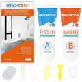 Bath Repair Kit White, Endhokn Enamel, Porcelain, Acrylic, Fiberglass, Ceramic Sink Repair Kit, Tub Tile Ceramic Toilet Shower Kit & Tray & Chip & Pedestal Crack Hole Scratches Repair