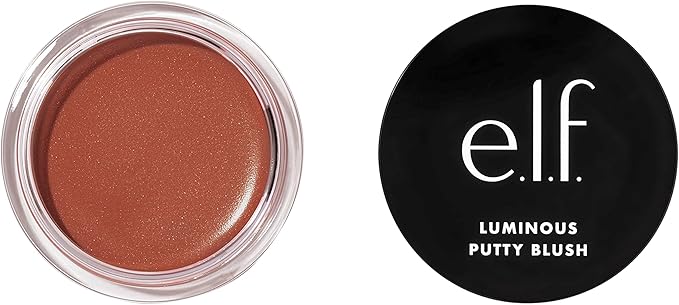 e.l.f. Luminous Putty Blush, Putty To Powder Blush With A Shimmer Finish, Lightweight, Buildable Formula, Maui