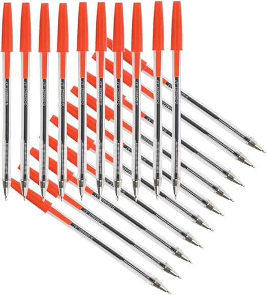 Q-Connect Ballpoint Pen Medium Red (Pack of 20) KF34044