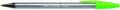 BIC Cristal Fun Ballpoint Pens Wide Point (1.6 mm) – Lime Green, Box of 20