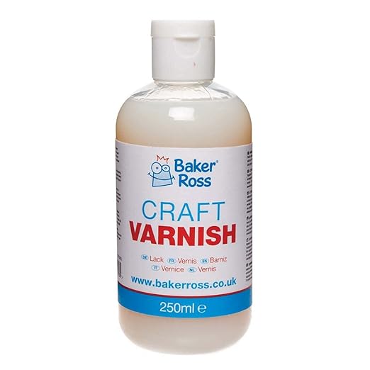 Baker Ross FE585 Craft Varnish Bottle - Pack of 1, Acrylic Varnish, Art and Craft Supplies for Children