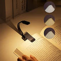 Reading Light, LED Book Lights, Rechargeable Reading Lamp with 3 Eye-Protecting Lighting, 360° Flexible Gooseneck Clip on Book Light (Black)[Energy Class A]