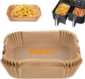 Generic 100pcs Air Fryer Liners for Ninja Dual, Air Fryer AF300UK AF400UK Accessories, Disposable Parchment Paper Liner, Compatible with Ninja, Salter, Tower and Other Dual Zone Air Fryer