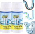 2PCS Powerful Sink and Drain Cleaner,Drain Clog Remover,Pipe Dredge Deodorant,Sink and Dra/in Cleaner Powder,Dr/ain Blockage Clea/ner,Dr/ain Cle/aner,Si/nk Dr/ain Clea/ner,Kitchen Clog Clean/er