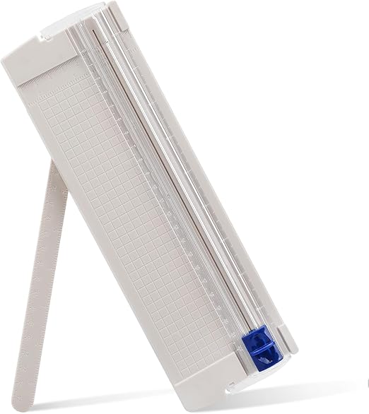 Mini Paper Cutter,Paper Trimmer Guillotine A4 A5 with Automatic Security Safeguard for Paper Label Card, Craft Paper and Photos