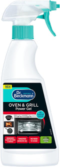 Dr. Beckmann Oven Cleaner Active Gel | Ultra Power Formula | also removes tough burnt-on food from barbecues, frying pans and fireplace screens | 375 ml