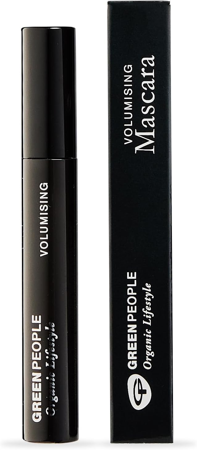 Green People Volumising Mascara - Natural Mascara for Sensitive Eyes - Long Lasting Colour - Pregnancy Safe, Gluten Free, Cruelty Free - Black, 7ml