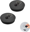 2 Pcs Drain Stopper Set, Bath Plugs, Sink Plug Rubber with Hanging Ring for Bathtub, Kitchen and Bathroom