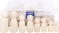 Wooden Peg Dolls, 50pcs Unfinished Wooden People for DIY Painting, Craft Art Projects, Kids Gift