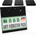 4 Anti Vibration Mat for Washing Machine & Tumble Dryer 90x90x3 mm - Universal Rubber Mat Anti Slip Feet Pad Made in Germany