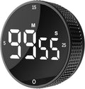 Upgraded Magnetic Digital Kitchen & Productivity Timer with Large LED Display, Visual Pomodoro Timer, 3 Presets (5/15/25 min), Adjustable Alarm with 3 Volume Levels, for Cooking, Study & Office Use