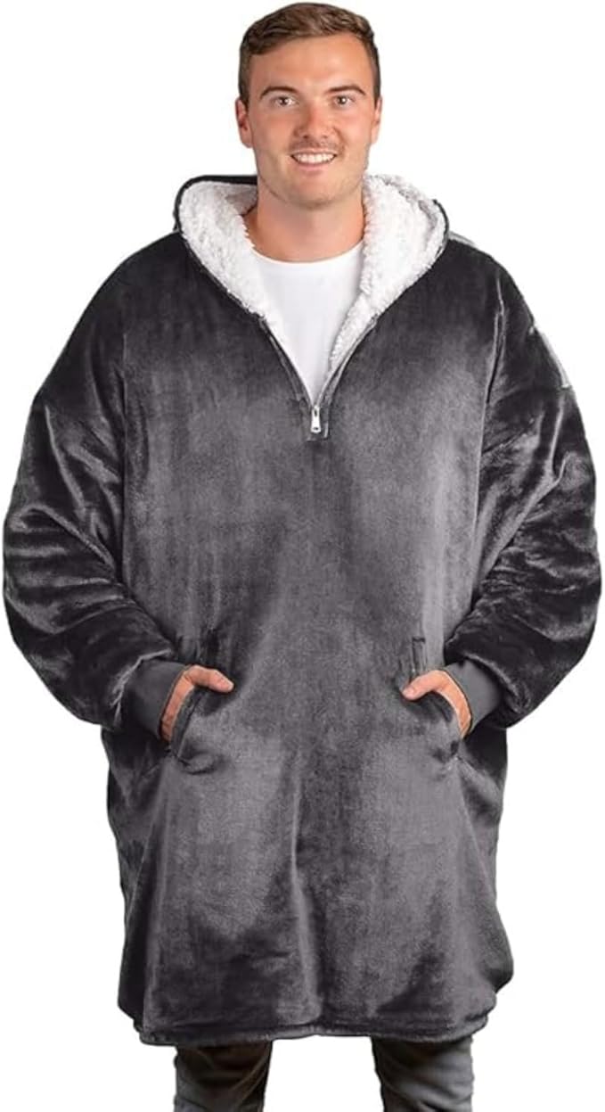 trekki Blanket Hoodie, Oversized Hoodie Blanket, Sherpa & Fleece Wearable Blanket Hoodies for Women & Men, Comfy & Fluffy Hooded Blankets, The Big Softy®