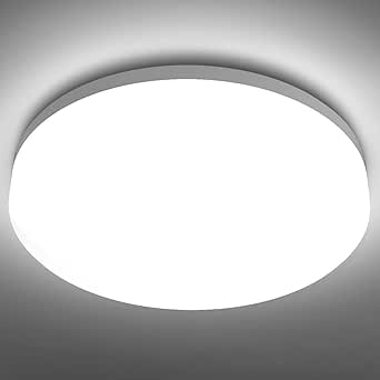 Lepro Bathroom Light, 15W 1500lm Ceiling Lights, 100W Equivalent, Waterproof IP54, Small, Dome, Modern, Flush Ceiling Light for Kitchen, Bulkhead, Toilet, Porch, Bedroom, Utility Room and More[Energy Class F]