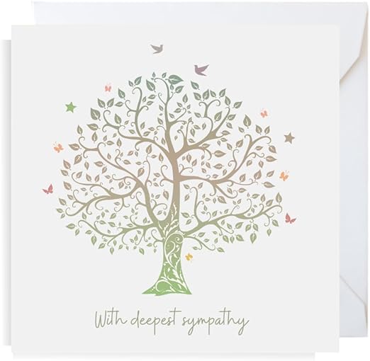 Second Ave Deepest Sympathy Square Card Condolences Bereavement Card