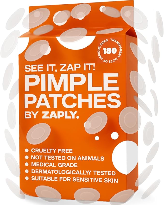Pimple Patches - 180 Fast Acting Hydrocolloid Spot & Acne Patches for Face - Invisible Hydrocolloid Patches for Breakouts - Now in The UK - Korean Pimple Stickers - Blemish Patches Spot Stickers