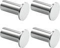 SAYAYO Coat Hooks Wall Mounted 4PCS Chrome Door Hooks for Hanging Towels Wall Hook SUS304 Stainless Steel Heavy Duty for Bathroom Kitchen Home to Hang Clothes, Keys, Hats, Bags