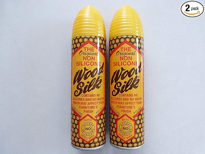 Wood Silk Non Silicone Furniture Polish with Bees Wax, Duo - 2 x 250ml = 500ml