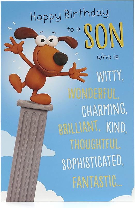 UK Greetings - ‎ Son Birthday Card for Him - Funny Birthday Card