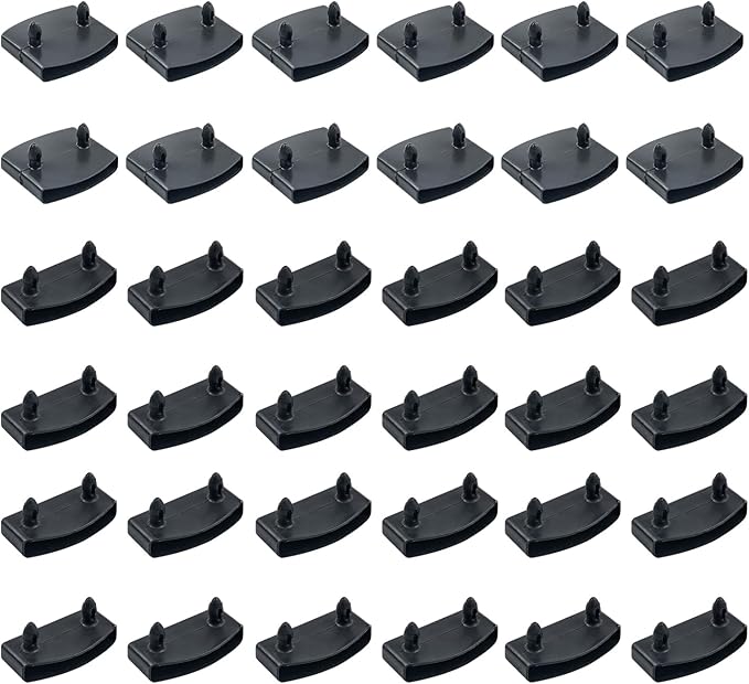 36 Pcs bed slat, replacement bed slat end clip,plastic bed slat holders caps 55mm,24 ends and 12 center,for double/single bed and king size replacement support cap