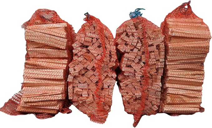 4x Large Nets of Kiln Dried Kindling - Perfect for Woodburning Stoves - Next Day Delivery!