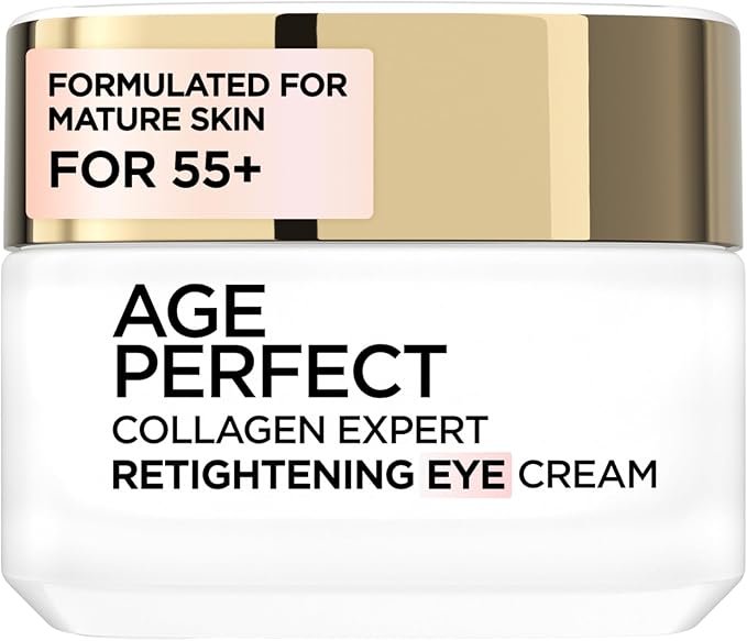 L’Oréal Paris Revitalift Hydrating Eye Cream, Advanced Formula for Smoother, Firmer Eye Contour, Enriched with Pro-Retinol & Fibrelastyl to Target Age Spots, 15ml