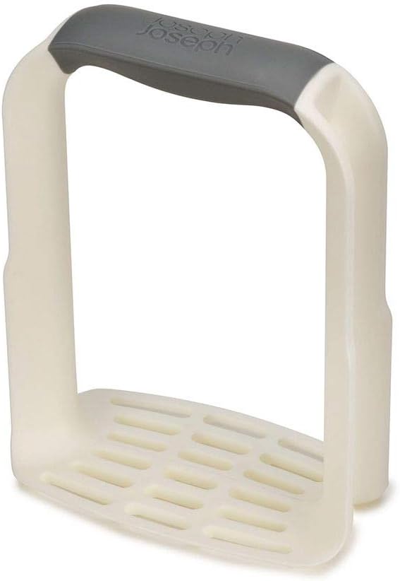 Joseph Joseph Easy-Mash Potato Masher, Vegetables Mashed, Non Stick Safe - White, 4