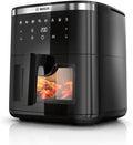 Bosch Series 6 Air Fryer XXL, MAF671B0GB, 7.2 L Capacity, 7 Presets Programmes, Illuminated Viewing Window, Shake Alarm, Intuitive Digital Touchscreen, Up to 65%* Faster Cooking, Black