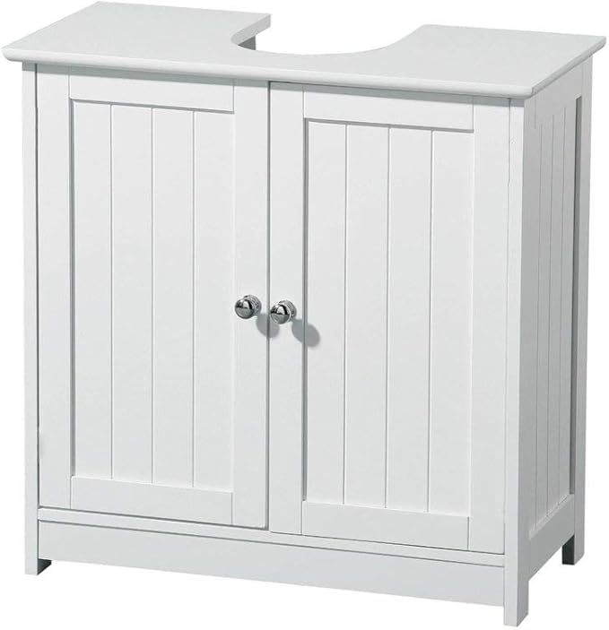 Bathroom Sink Cabinet Under Basin Unit Cupboard Storage Furniture White